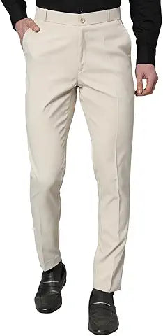 Style Slim Fit Formal Trouser for Gents - Polyester Viscose Formal Pants for Men - Office Formal Pants for Men - Bottoms for Boys