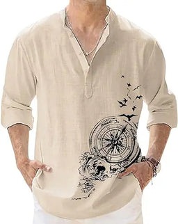 printed shirt CARTER & COOPER Men's 100% Cotton Printed Full Sleeve Shirt