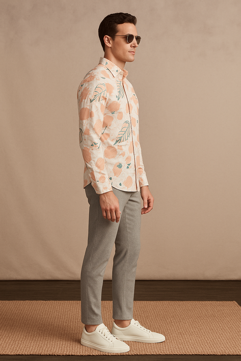 Men's Long Sleeves Printed Shirt|Shirt For Men