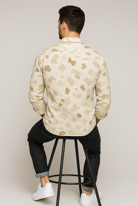 Men's Long Sleeves Printed Shirt|Shirt For Men