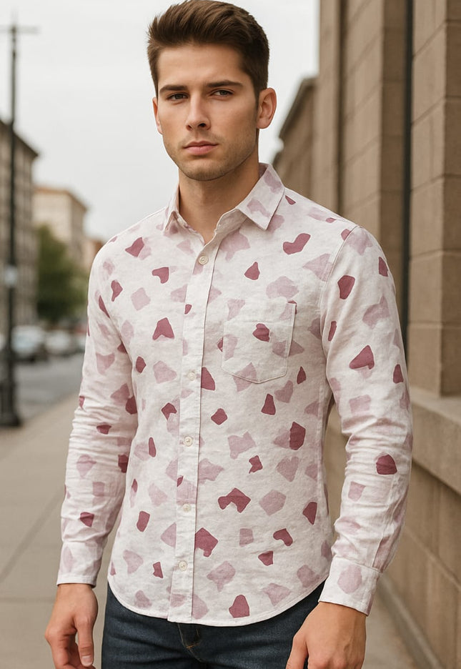 Men's Long Sleeves Printed Shirt|Shirt For Men