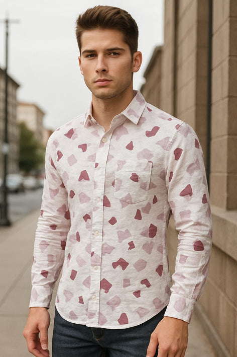 Men's Long Sleeves Printed Shirt|Shirt For Men
