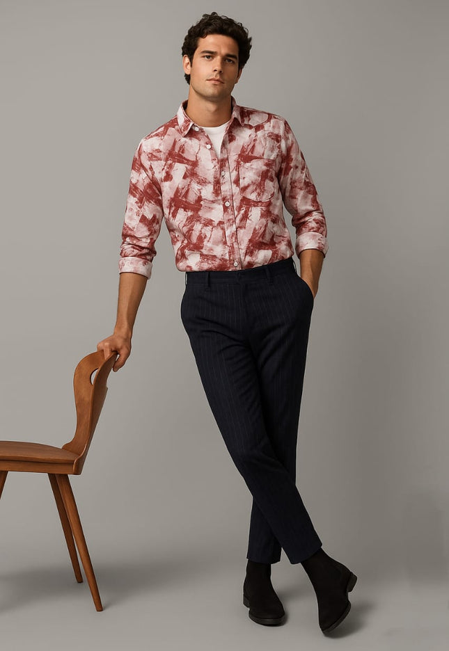 men's Long Sleeves Printed Shirt|Shirt For Men