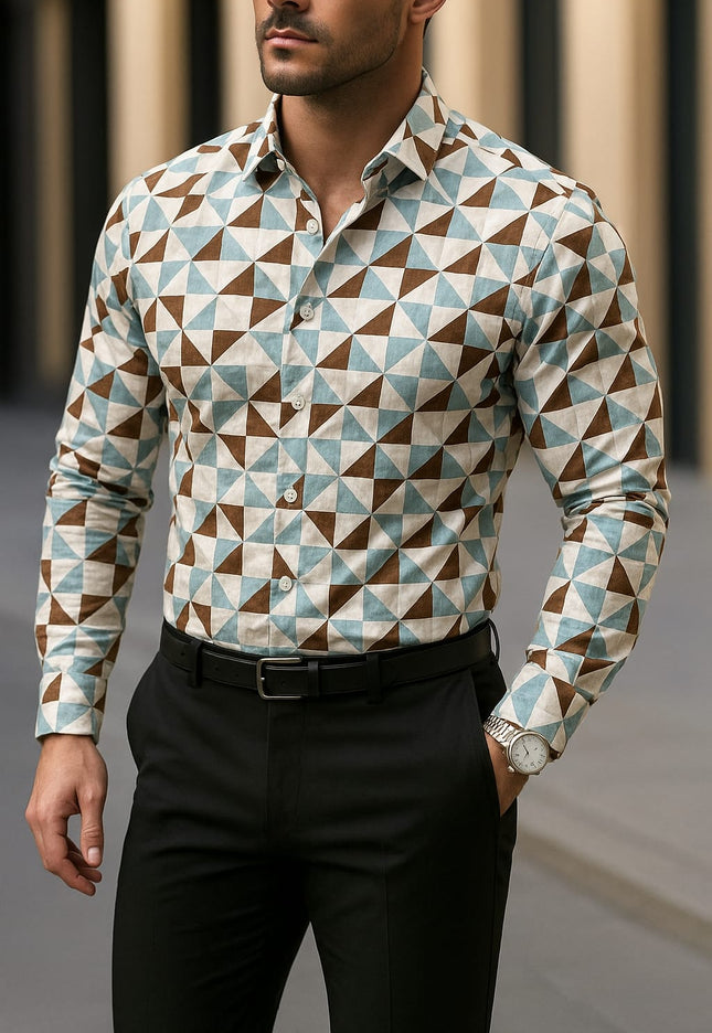 Long Sleeves Printed Shirt|Shirt For Men