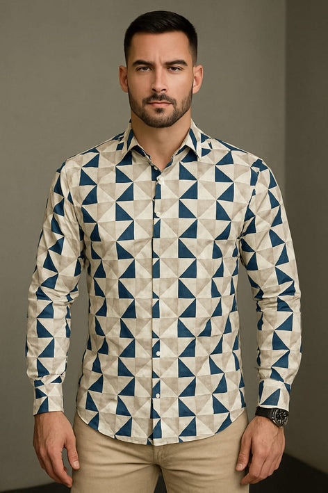 Long Sleeve Printed Shirt|Shirt for mens