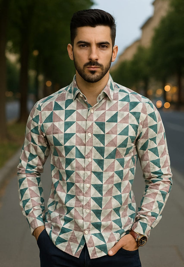 Long Sleeves Printed Shirt|Shirt for men