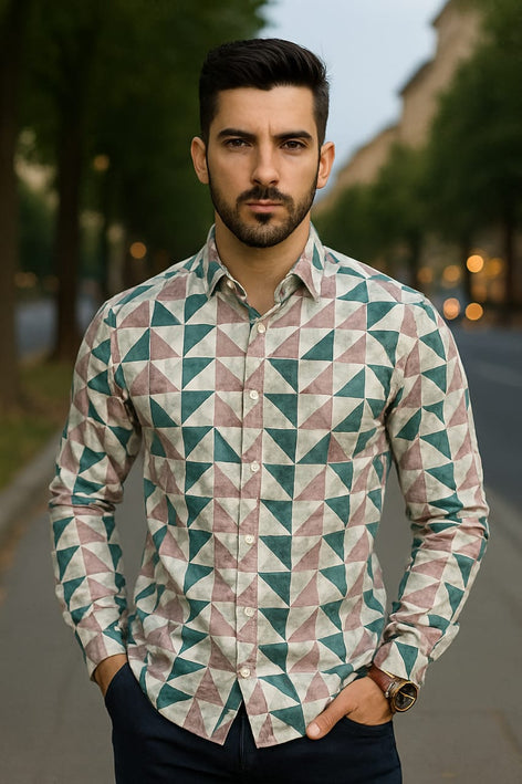 Long Sleeves Printed Shirt|Shirt for men