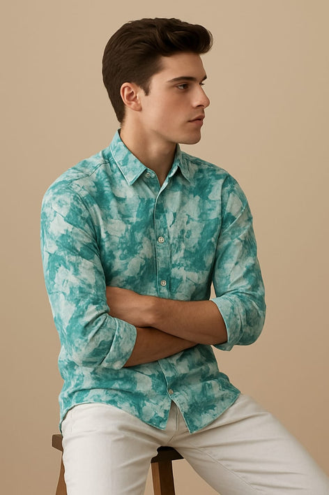 Men's Long Sleeves Printed Shirt|Shirt For Men