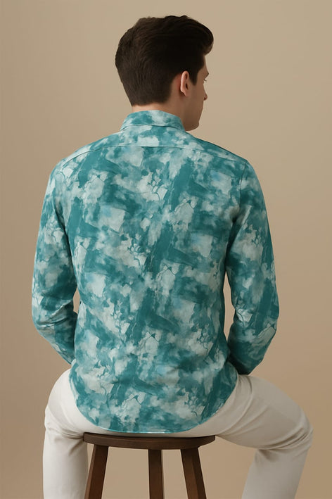 Men's Long Sleeves Printed Shirt|Shirt For Men
