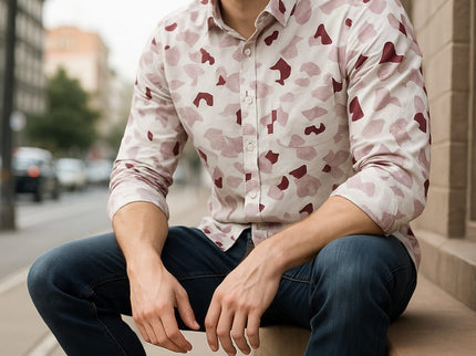 Men's Long Sleeves Printed Shirt|Shirt For Men