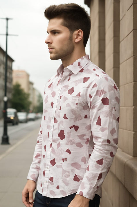 Men's Long Sleeves Printed Shirt|Shirt For Men