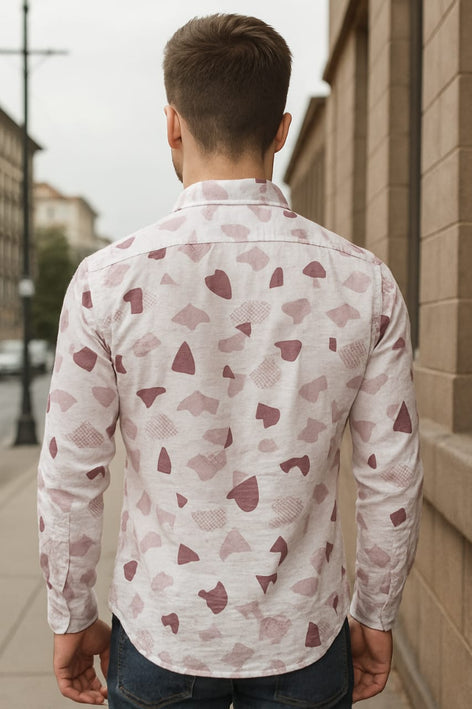 Men's Long Sleeves Printed Shirt|Shirt For Men