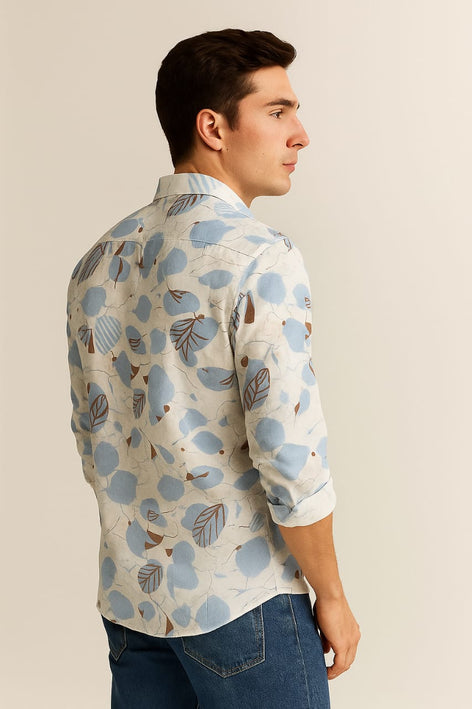 Men's Long Sleeves Printed Shirt|Shirt For Men