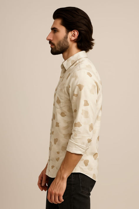 Men's Long Sleeves Printed Shirt|Shirt For Men
