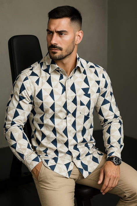 Long Sleeve Printed Shirt|Shirt for mens