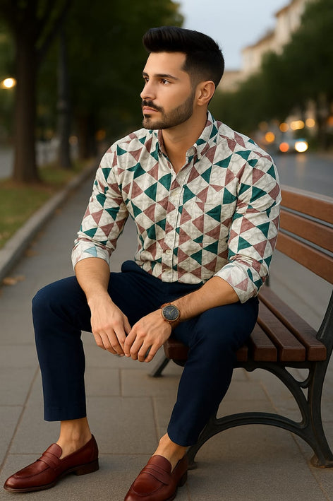 Long Sleeves Printed Shirt|Shirt for men