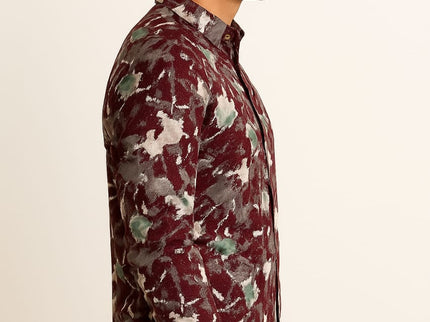 Men's Long Sleeves Printed Shirt|Shirt For Men