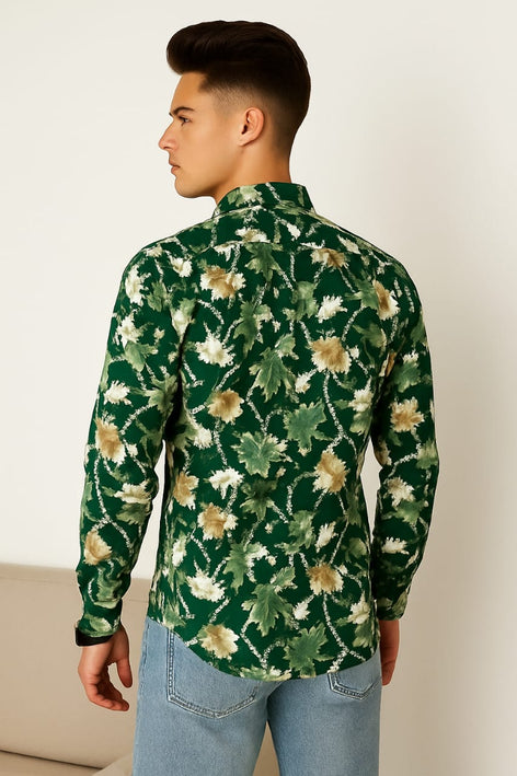 Men's Long Sleeves Printed Shirt|Shirt For Men