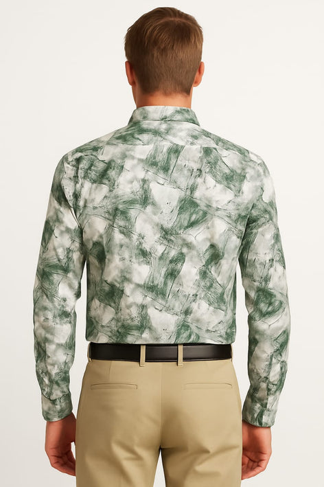 Men's Long Sleeves Printed Shirt|Shirt For Men