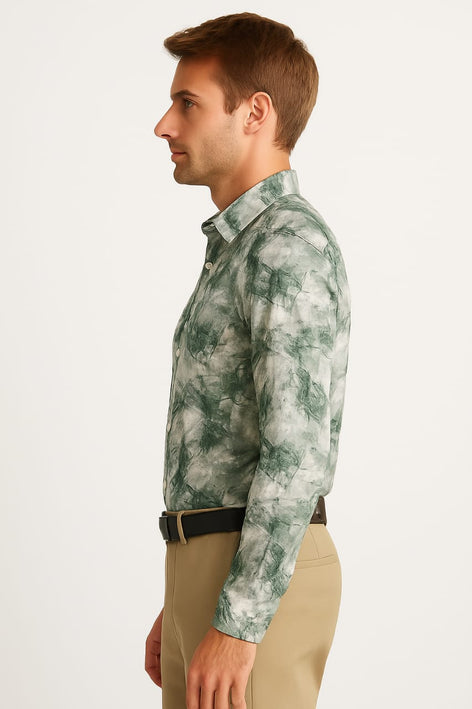 Men's Long Sleeves Printed Shirt|Shirt For Men